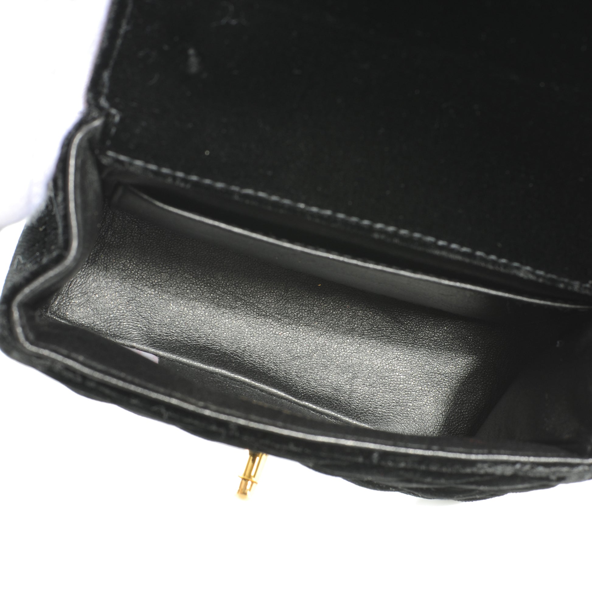 Chanel Velvet Micro Mini Kelly Flap Bag Black 9 of 9