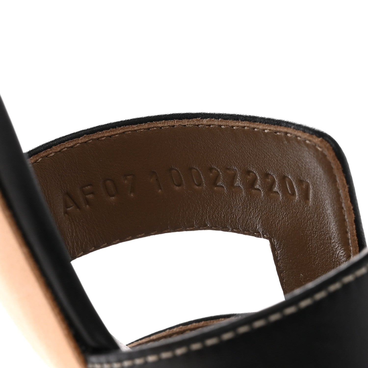 Hermes Calfskin Oasis Sandals 38 Black 8 of 16