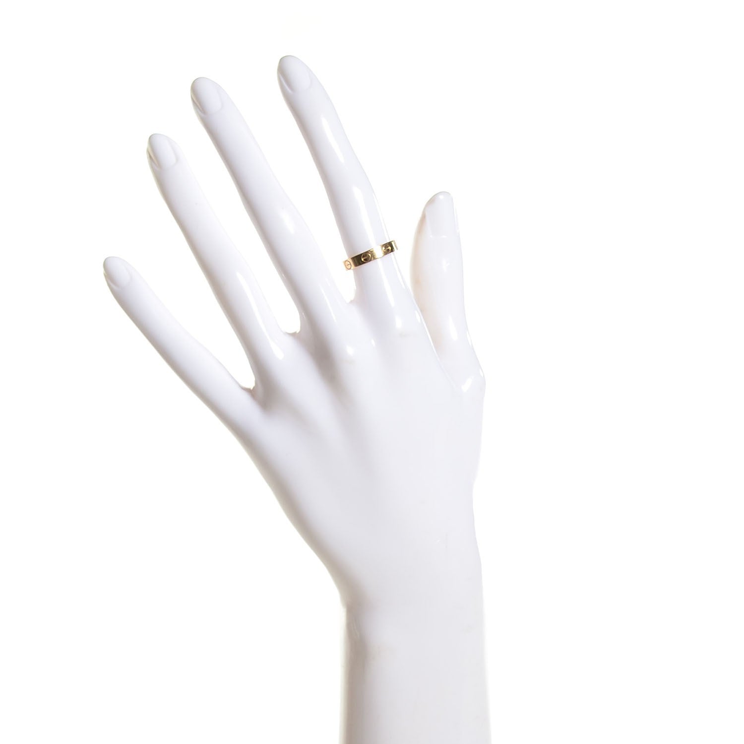 Cartier 18K Yellow Gold 4mm LOVE Wedding Band Ring 49 4.75 6 of 8
