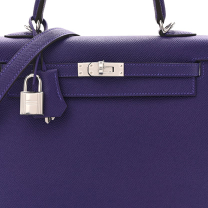 Hermes Epsom Kelly Sellier 25 Purple 15 of 20
