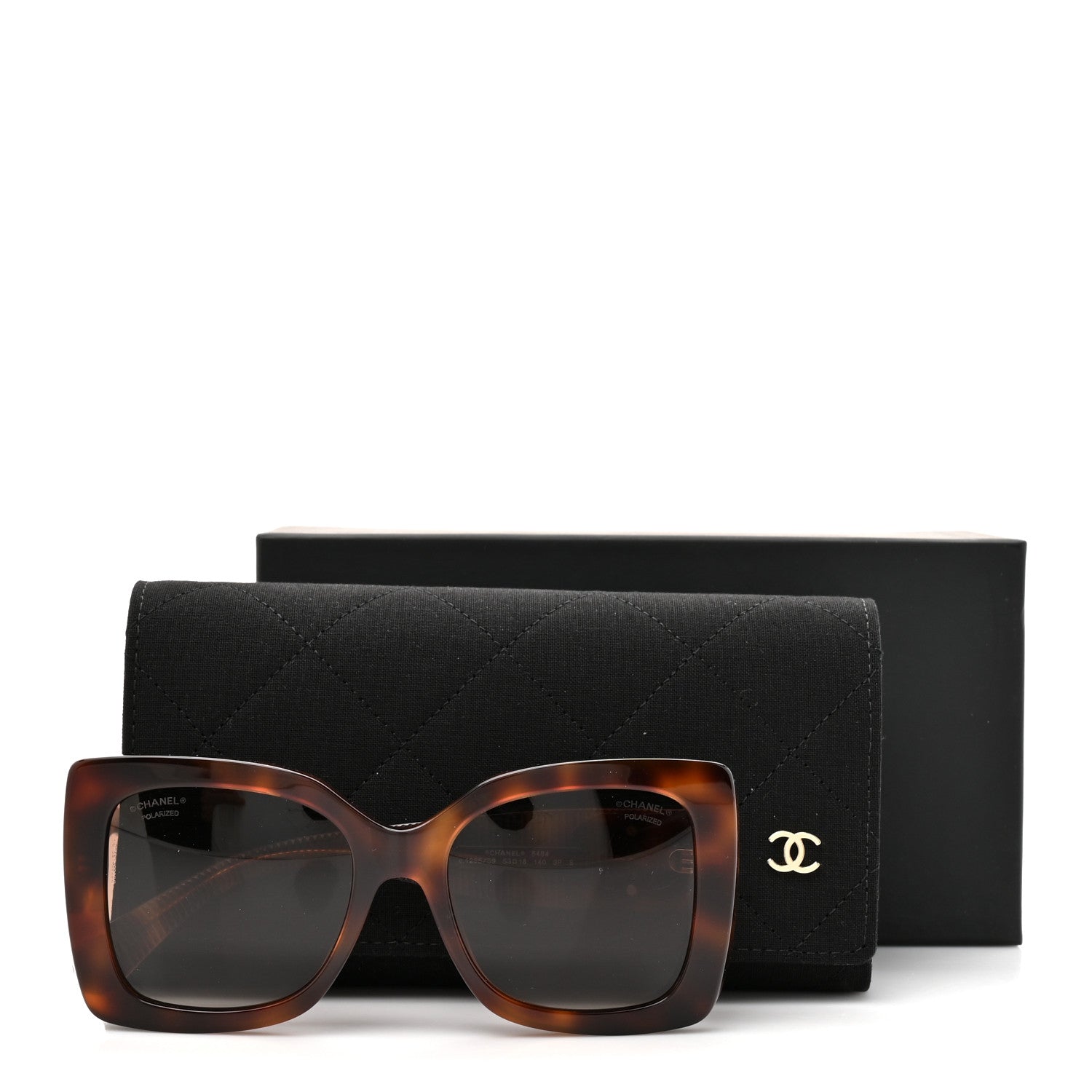 Chanel Square Polarized CC Sunglasses 5494 Tortoise Brown 8 of 8