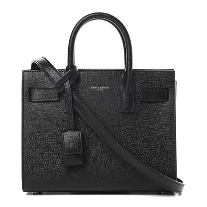 Saint Laurent Grained Calfskin Nano Sac De Jour Black 1 of 12