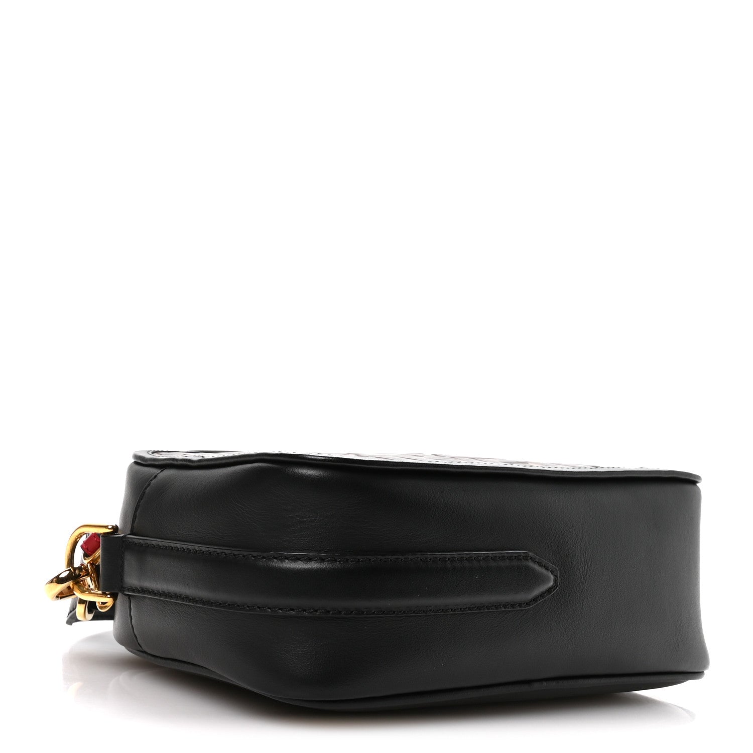 Fendi Vitello Century F is Fendi Bi-Color FF 1974 Embossed Camera Case Maya Black 4 of 10