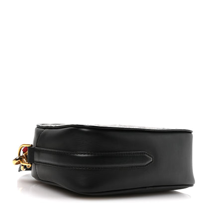 Fendi Vitello Century F is Fendi Bi-Color FF 1974 Embossed Camera Case Maya Black 4 of 10