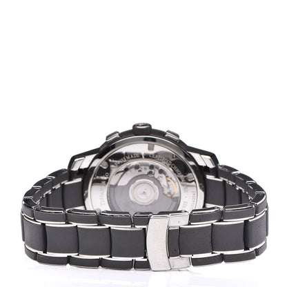 Tiffany Stainless Steel Rubber 42mm Mark T-57 Chronograph Automatic Watch Black 4 of 7