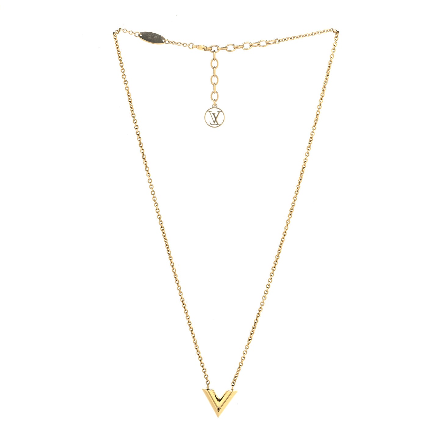 Essential V Necklace Gold