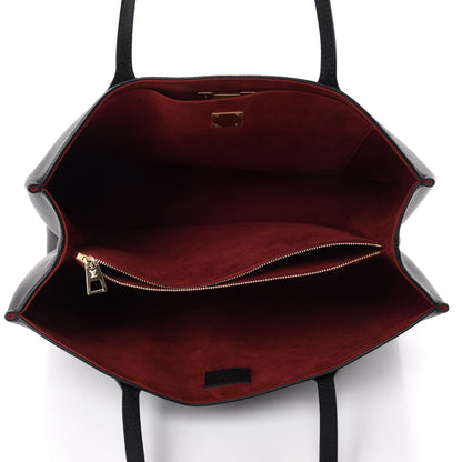 Louis Vuitton Grained Calfskin Lockme Shopper Black 5 of 12