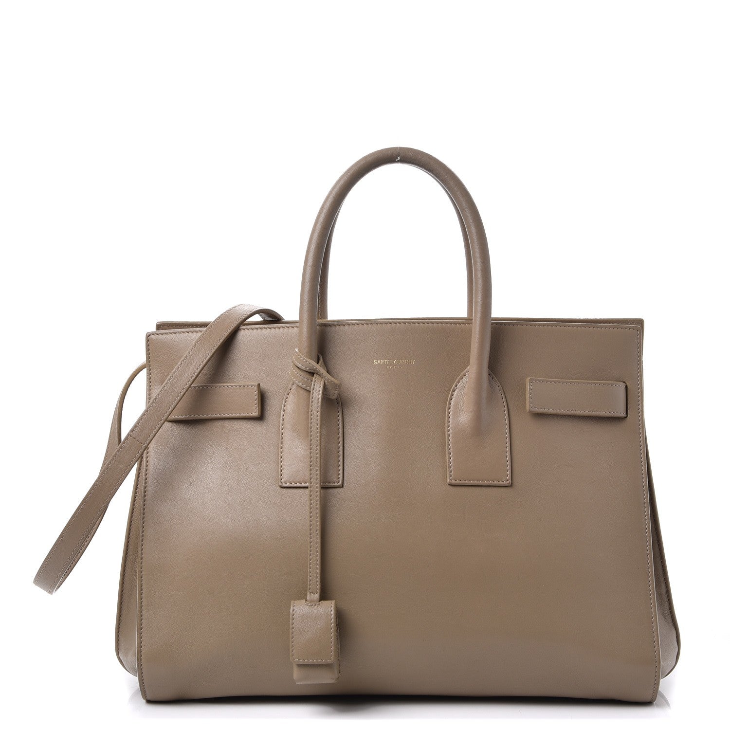 Saint Laurent Calfskin Small Sac De Jour Beige 1 of 19