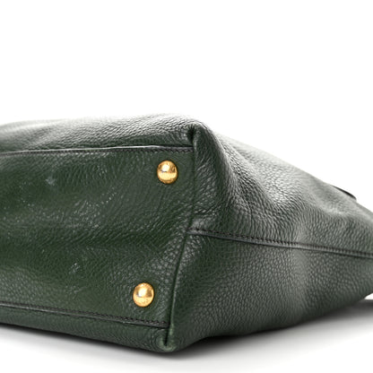 Prada Vitello Daino Shopping Tote Foresta 9 of 14