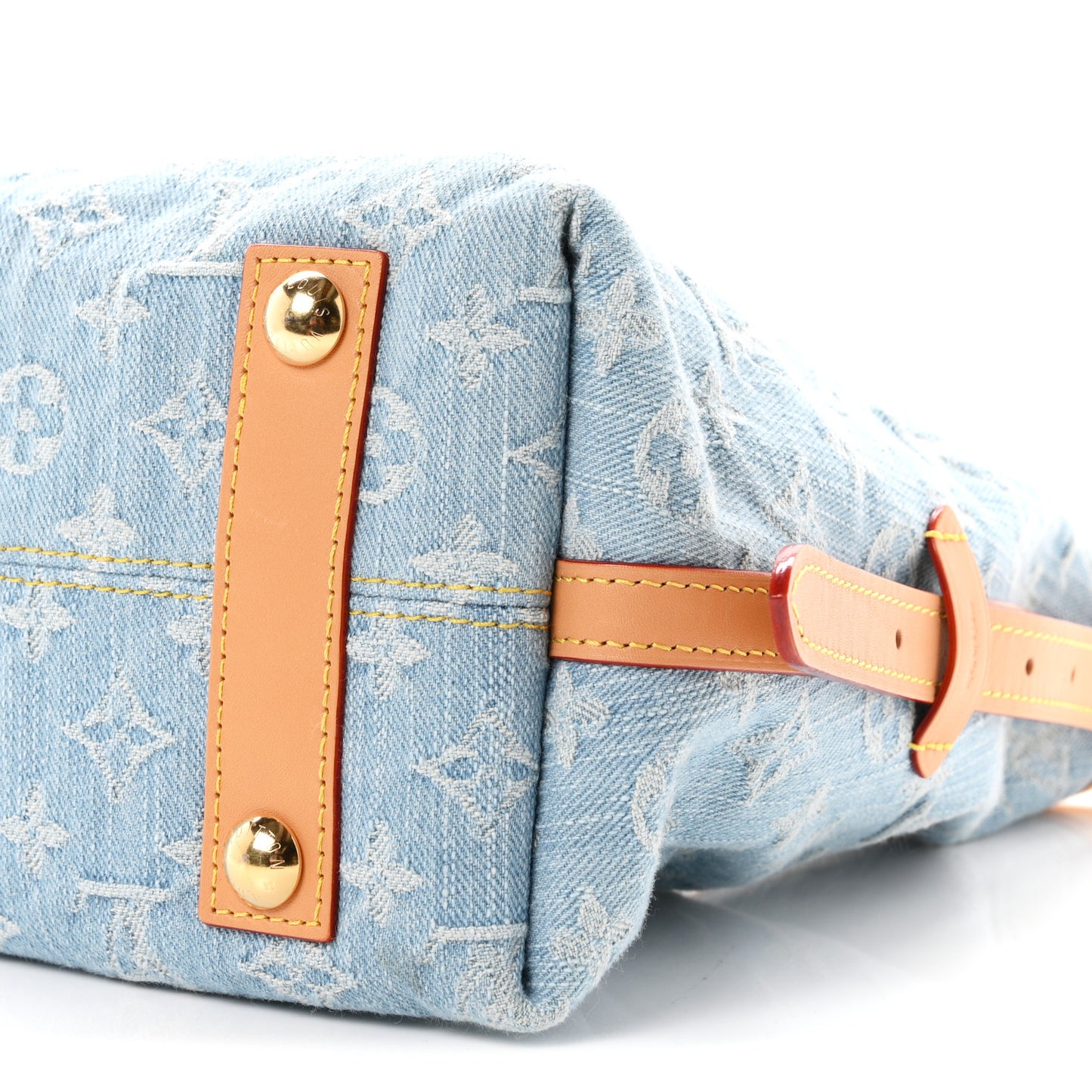 Monogram Denim CarryAll PM Sky Blue