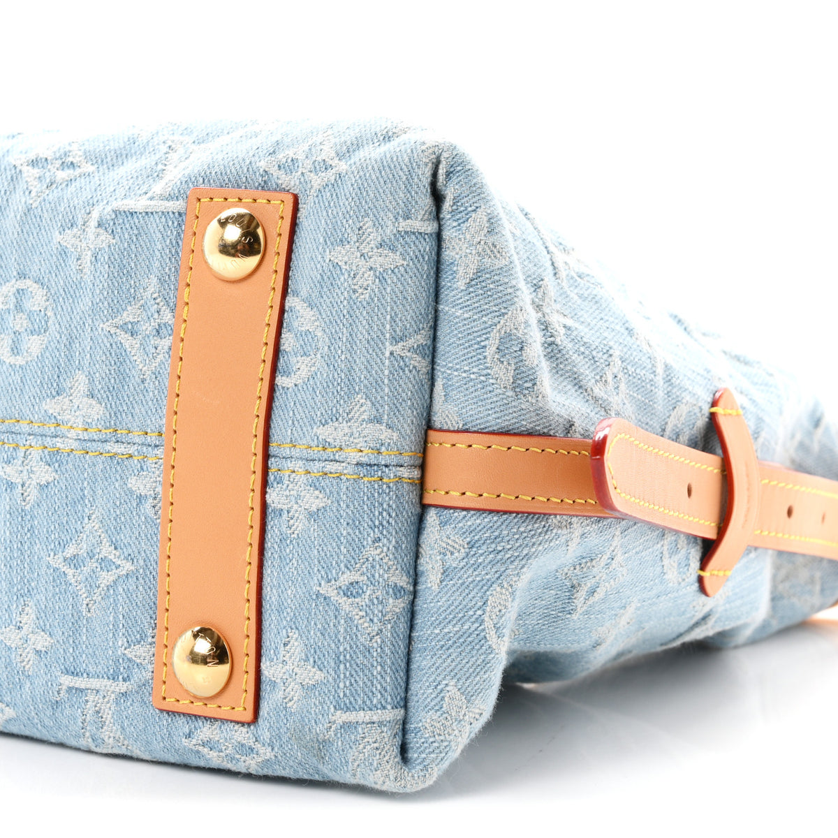 Louis Vuitton Monogram Denim CarryAll PM Sky Blue 11 of 12