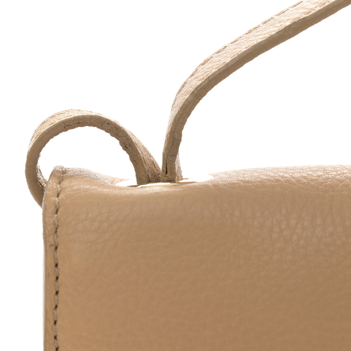 Calfskin Rebel Crossbody Bag Beige