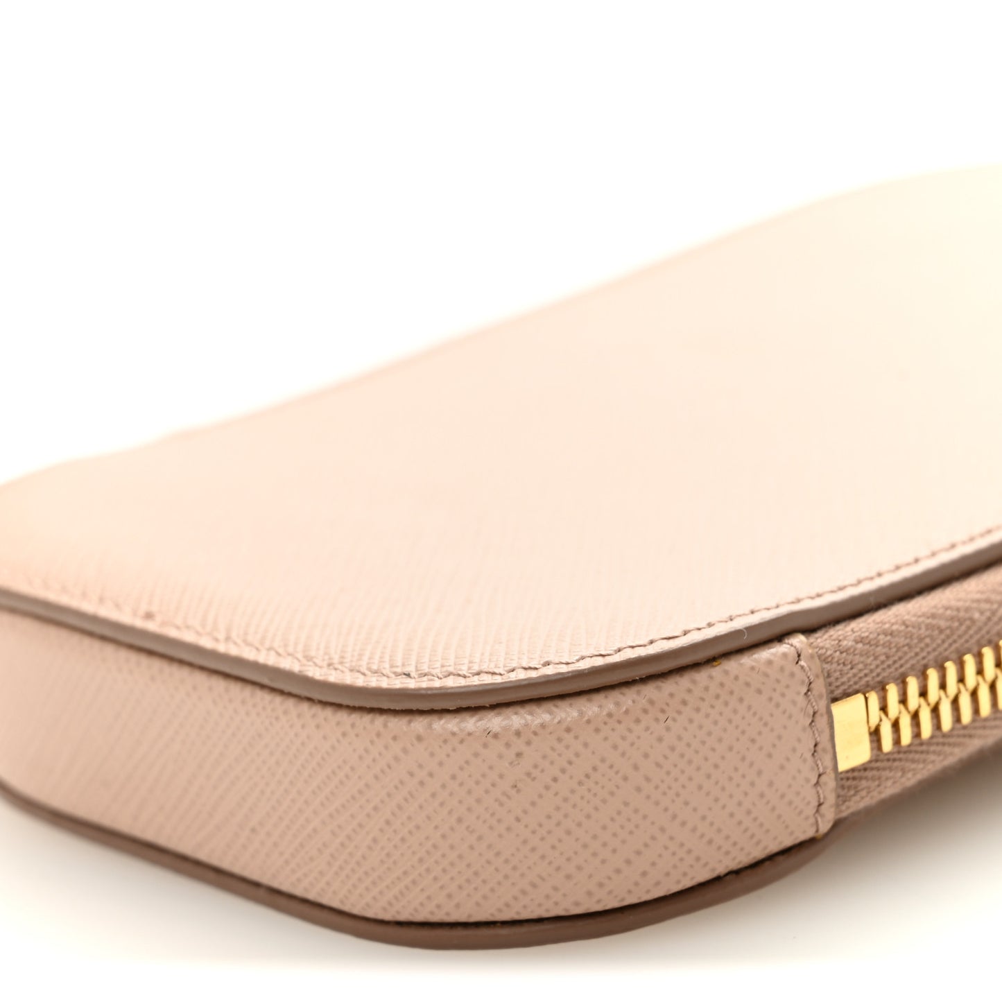 Saffiano Triangle Mini Bag Cipria