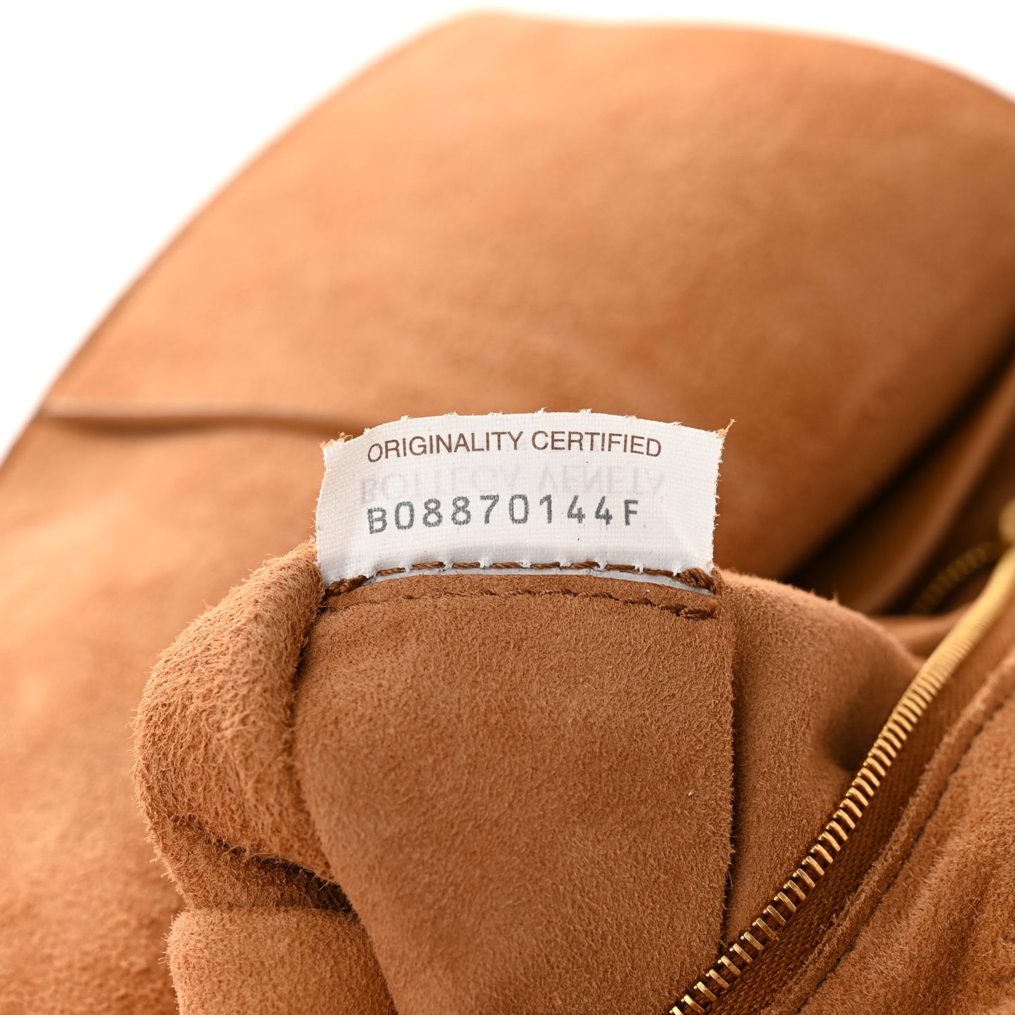 Grained Calfskin Maxi Intrecciato Medium Arco Caramel