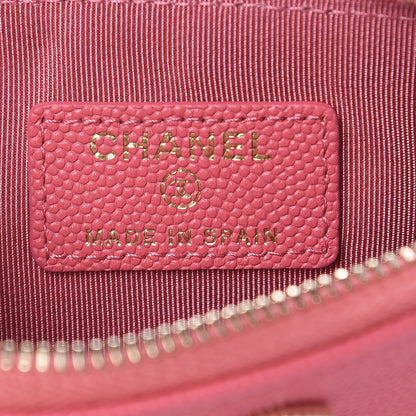 Chanel Caviar Quilted Small Vintage Mademoiselle Cosmetic Case Pink 6 of 8