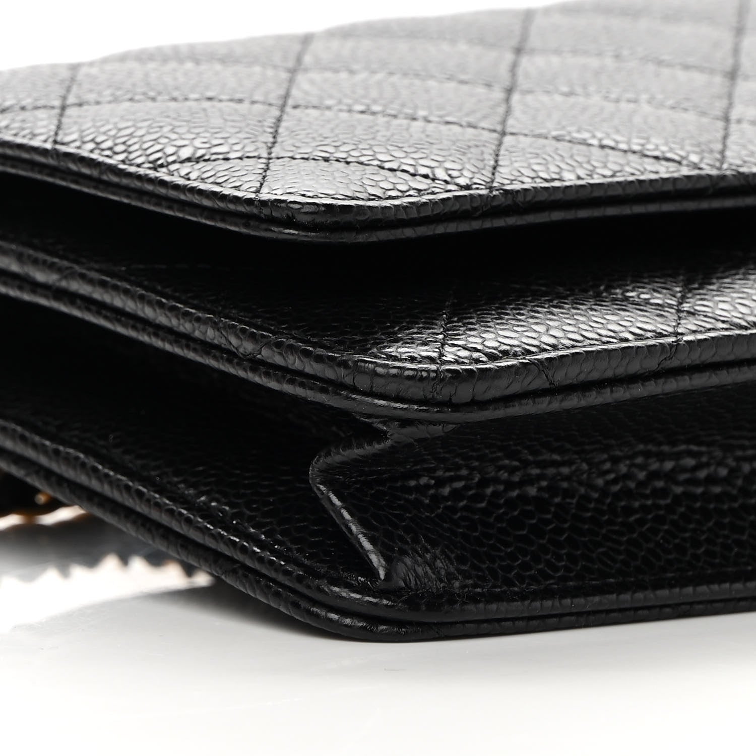 Chanel Caviar Quilted Wallet On Chain WOC Black 10 of 13