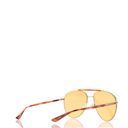Gucci Aviator Sunglasses GG0014S Havana 4 of 8