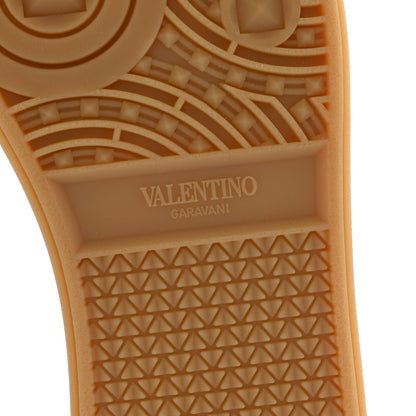 Valentino Garavani Laminated Calfskin Nappa Upvillage Sneakers 38 Platinum Ivory Amber 7 of 8