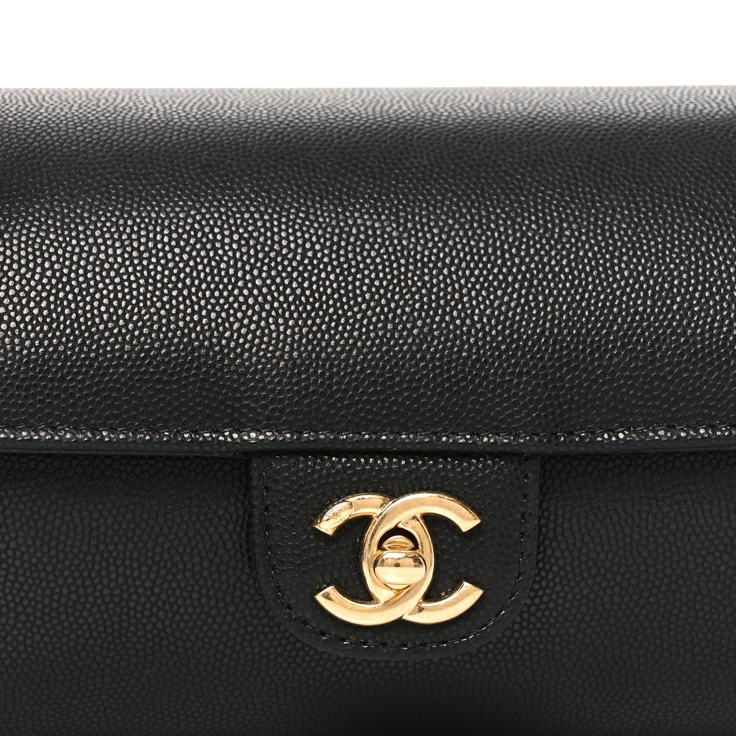 Chanel Shiny Caviar Preppy Coco Small Bowling Bag Black 8 of 11