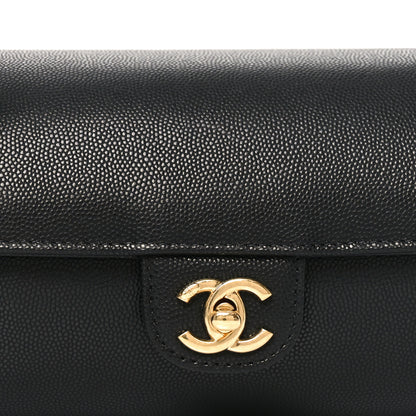 Chanel Shiny Caviar Preppy Coco Small Bowling Bag Black 8 of 11