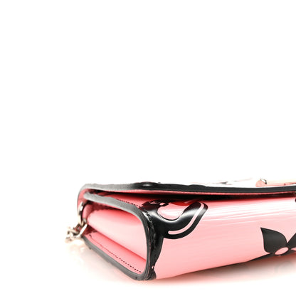 Louis Vuitton Epi Chain Flower Print Twist Chain Wallet Pink 8 of 9
