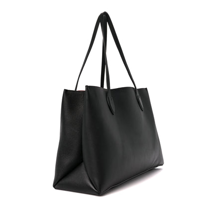 Louis Vuitton Grained Calfskin Lockme Shopper Black 3 of 10