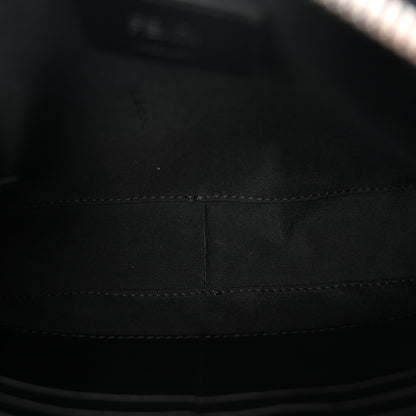 Fendi Glazed Fabric Vitello Liberty FF 1974 Diagonal Medium Camera Case Tobacco Moresco Black 9 of 19