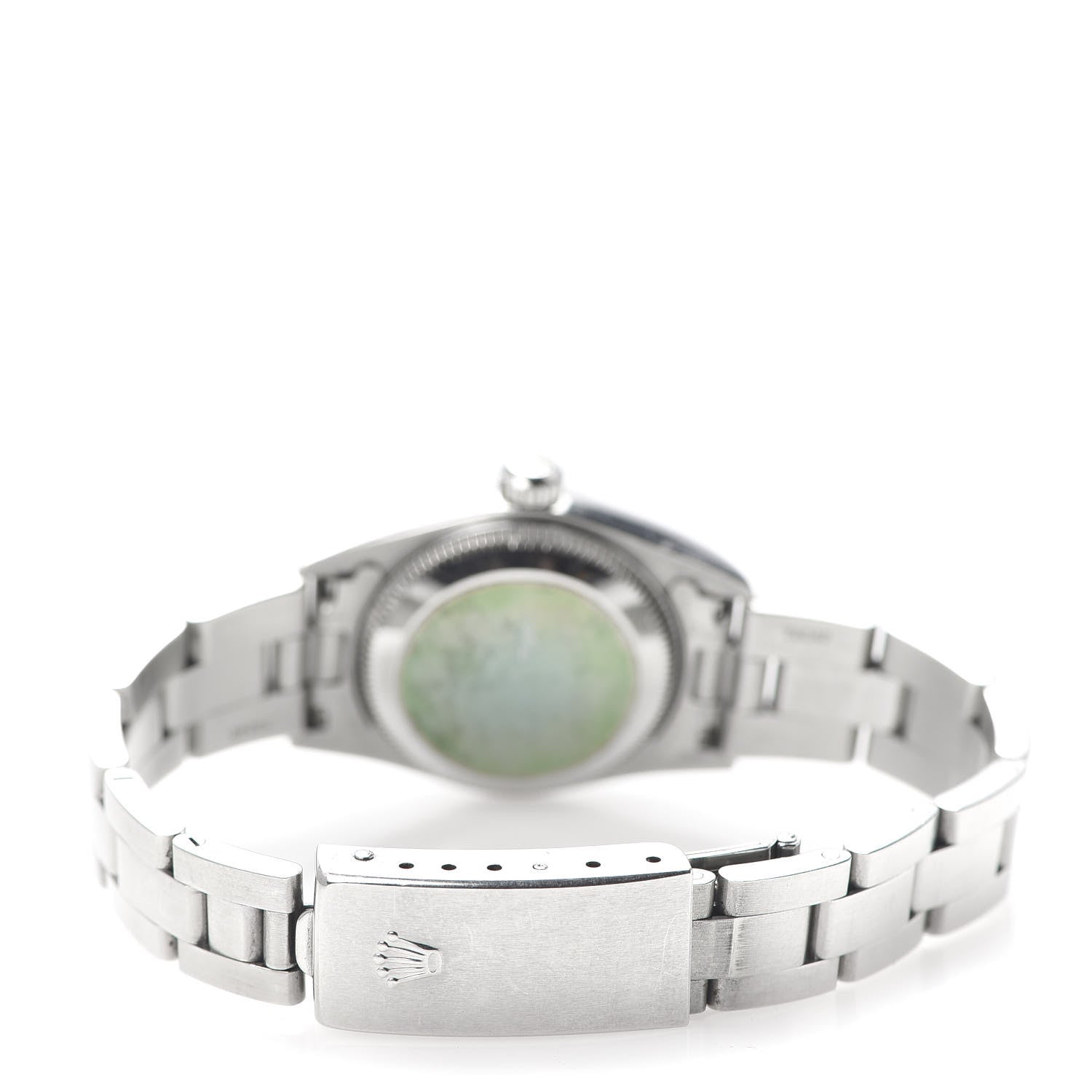 Rolex Stainless Steel 24mm Oyster Perpetual Watch Black 76080 4 of 6