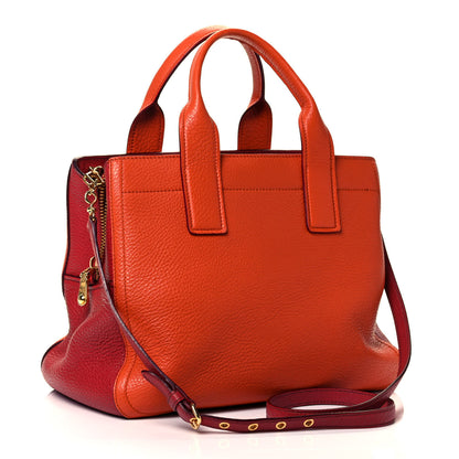 Miu Miu Vitello Daino Top Handle Shoulder Bag Rame Rosso 2 of 8