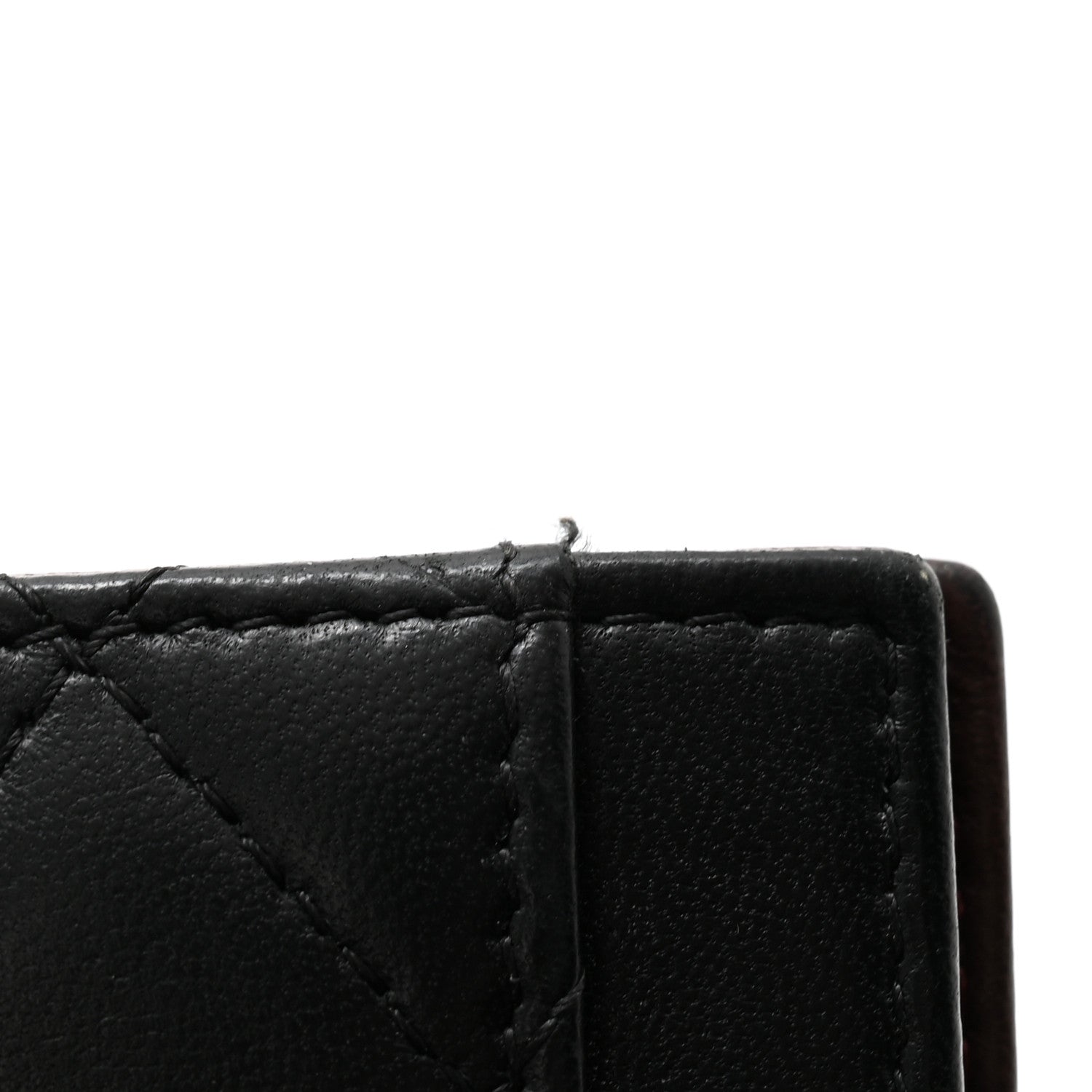 Chanel Lambskin Quilted Card Holder Wallet Black 10 of 12