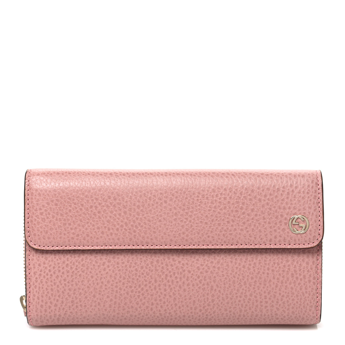 Gucci Dollar Calfskin Interlocking G Continental Wallet Soft Pink 1 of 9
