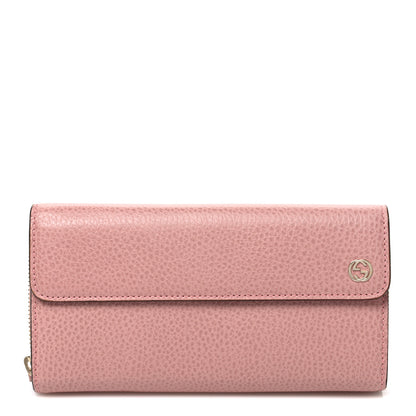 Gucci Dollar Calfskin Interlocking G Continental Wallet Soft Pink 1 of 9