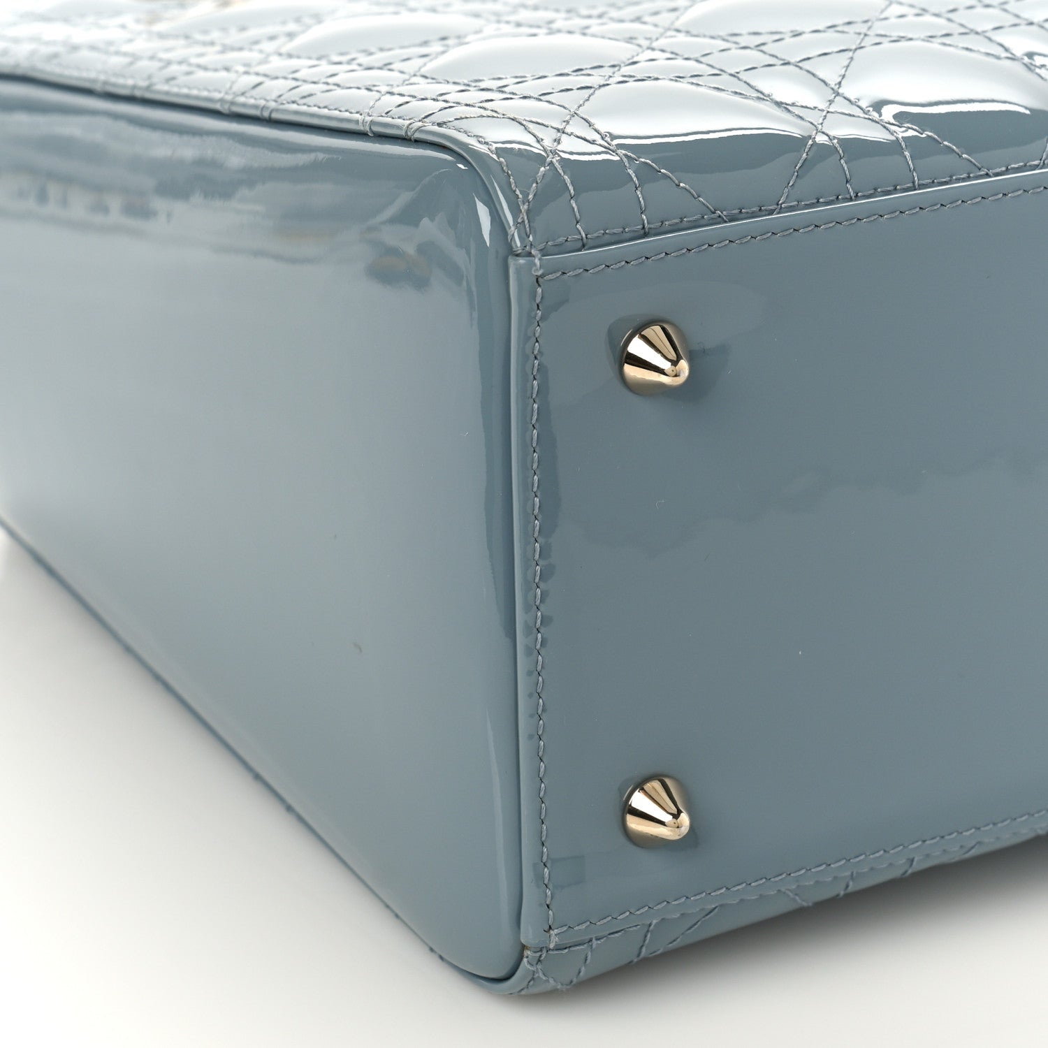 Christian Dior Patent Cannage Medium Lady Dior Cloud Blue 7 of 8