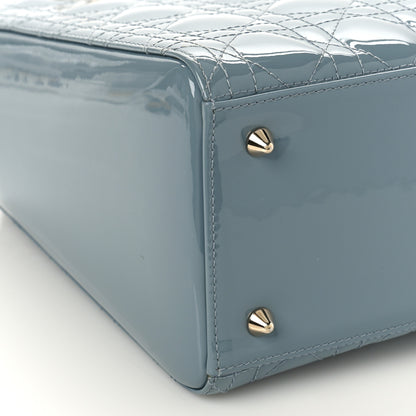 Christian Dior Patent Cannage Medium Lady Dior Cloud Blue 7 of 8