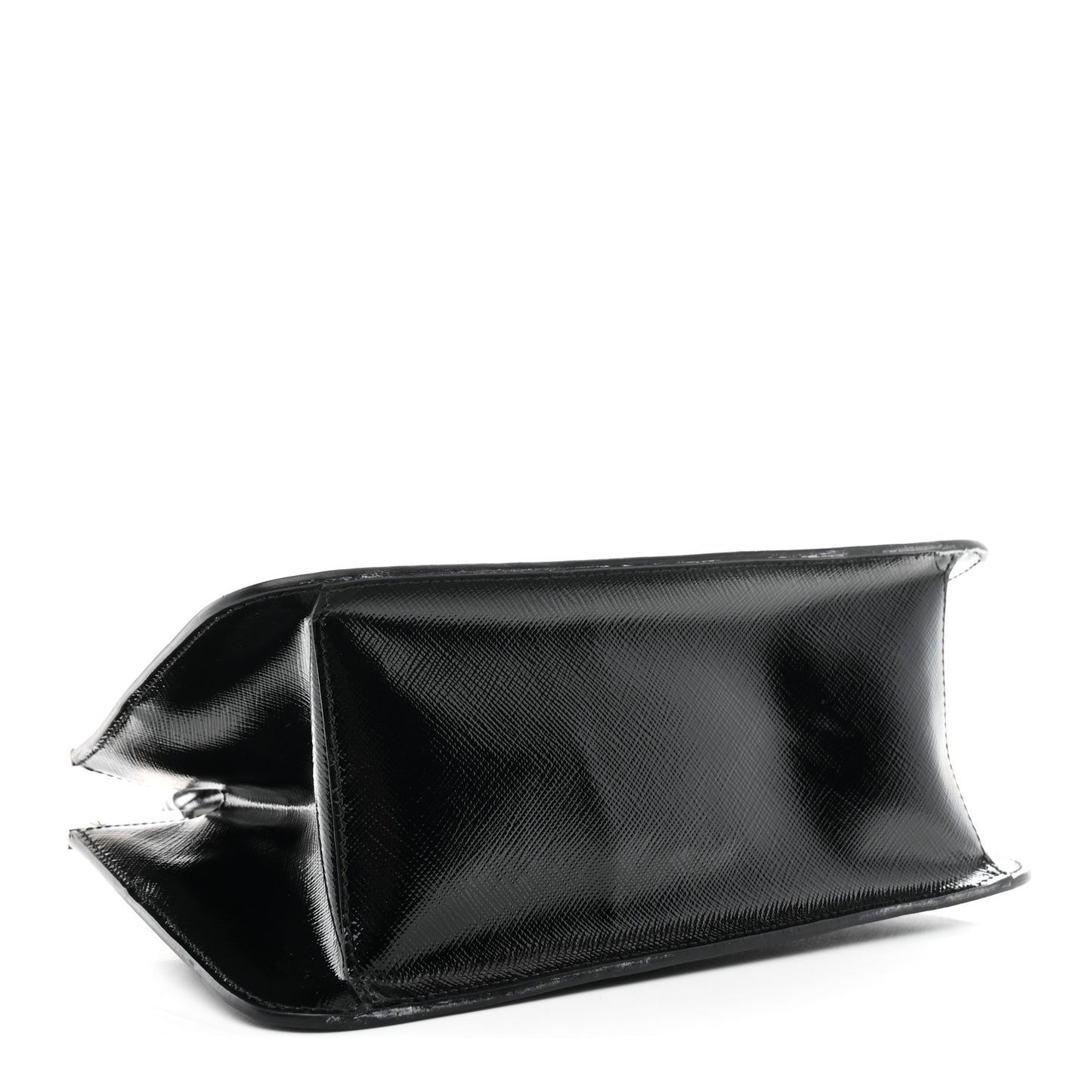 Saffiano Vernice Top Handle Bag Black