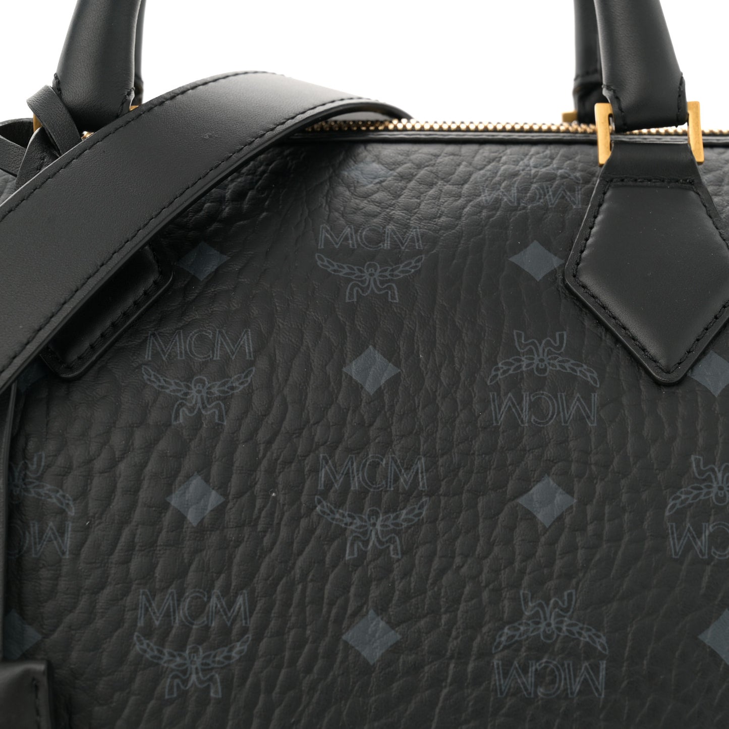 Visetos Medium Ella Boston Bag Black