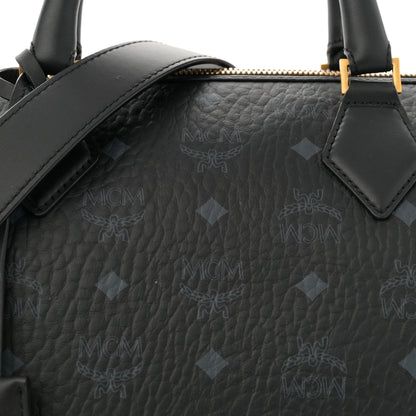 MCM Visetos Medium Ella Boston Bag Black 8 of 10