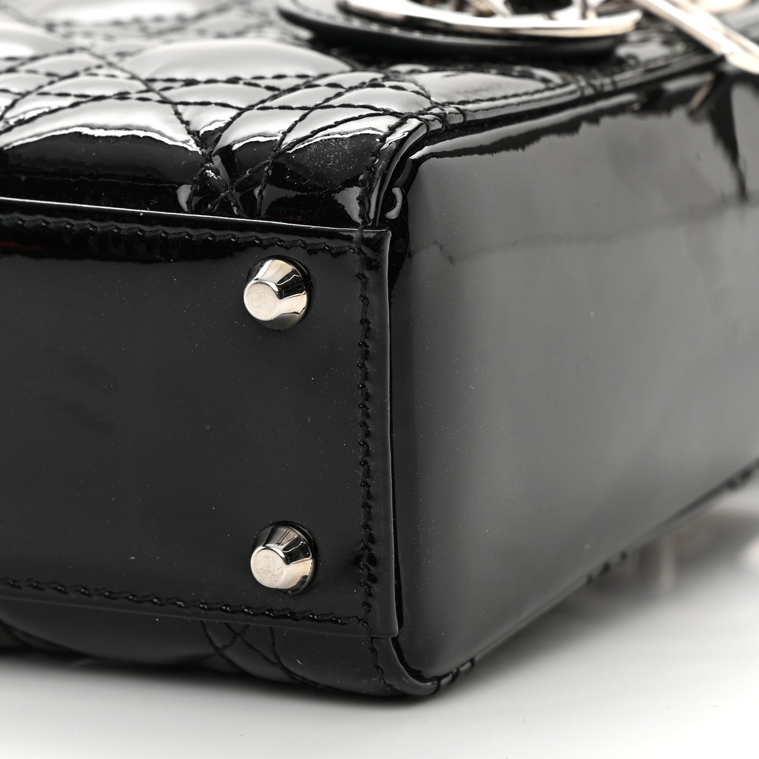 Christian Dior Patent Cannage Mini Lady Dior Black 10 of 13