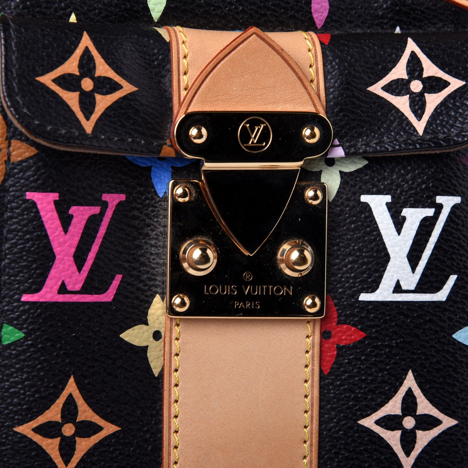 Louis Vuitton Monogram Multicolor Speedy 30 Black 10 of 11