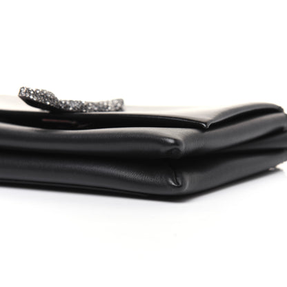 Valentino Garavani Calfskin Crystal Encrusted Snake Maison Small Crossbody Black 7 of 22