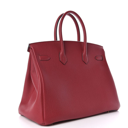 Hermes Togo Birkin 35 Rouge Grenat 3 of 34