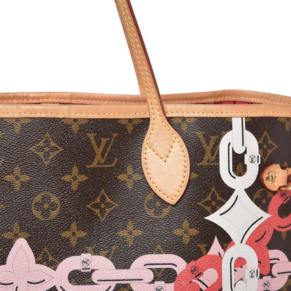 Louis Vuitton Monogram Bay Neverfull MM Rose Ballerine Poppy 16 of 16