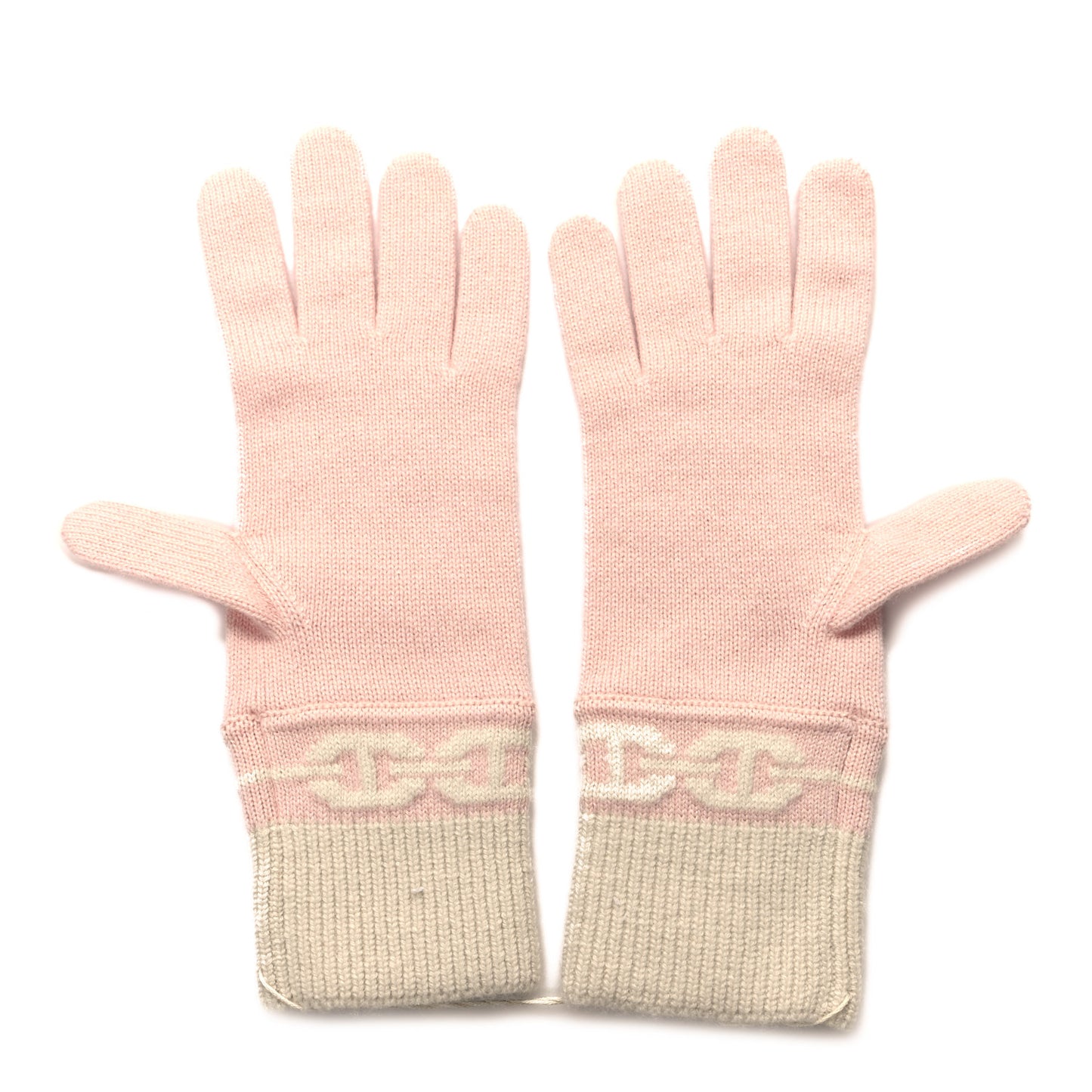 Cashmere Heaven Gloves M Rose Poudre Ecru