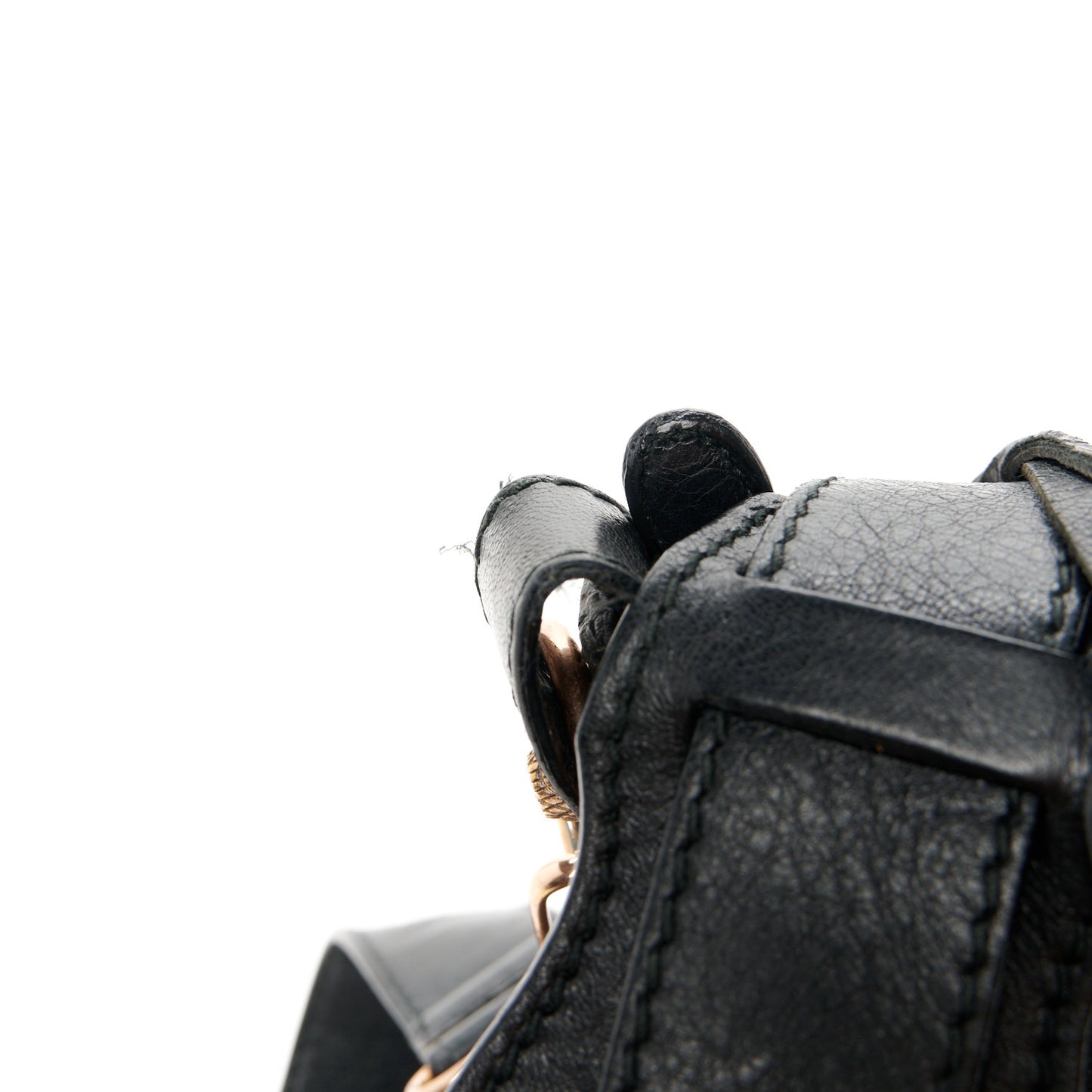 Agneau Giant 12 Rose Gold Hardware Town Black