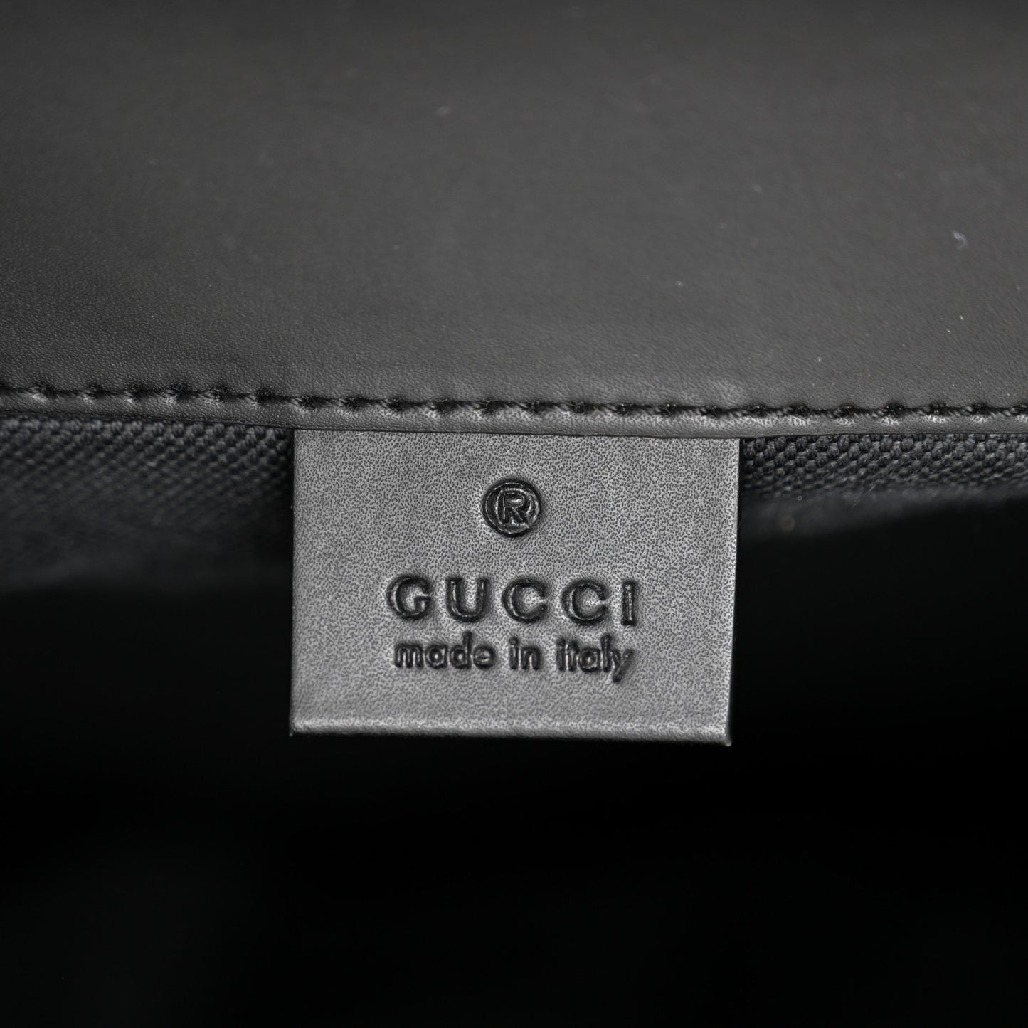 Soft GG Supreme Monogram Calfskin Web Double Buckle Backpack Black