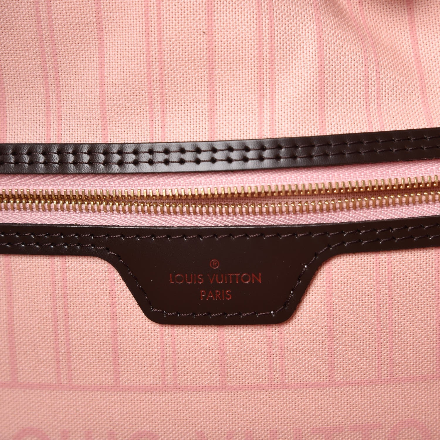 Louis Vuitton Damier Ebene Neo Neverfull MM Rose Ballerine 8 of 11