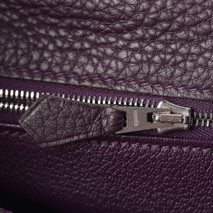 Hermes Togo Kelly Retourne 35 Raisin 24 of 51