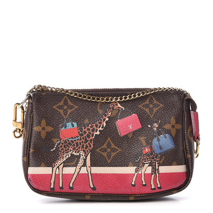 Louis Vuitton Monogram 2017 Christmas Animation Mini Pochette Accessories 1 of 11