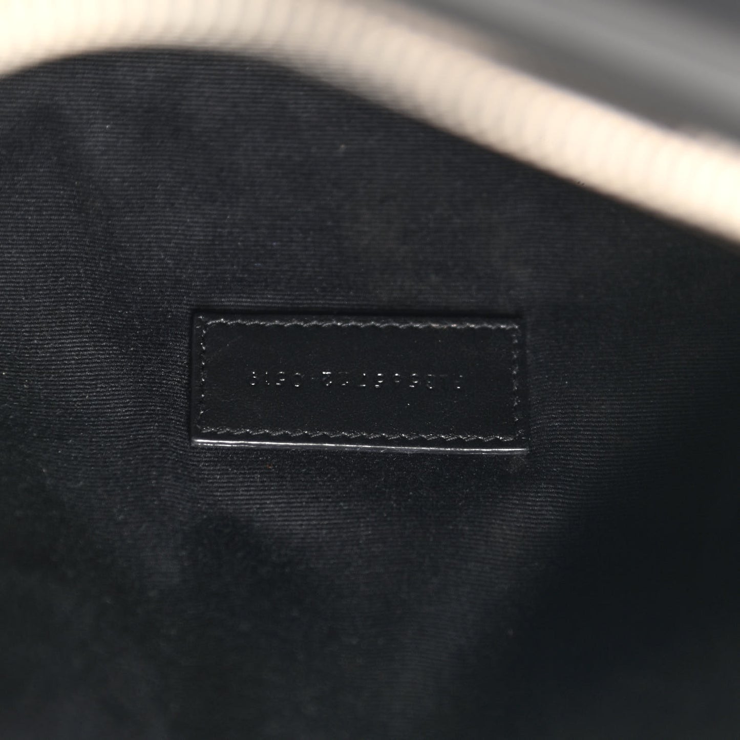 Linen Canvas Rive Gouche Zipped Pouch Black