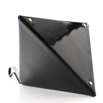 Saint Laurent Patent Pyramid Clutch Black 8 of 9